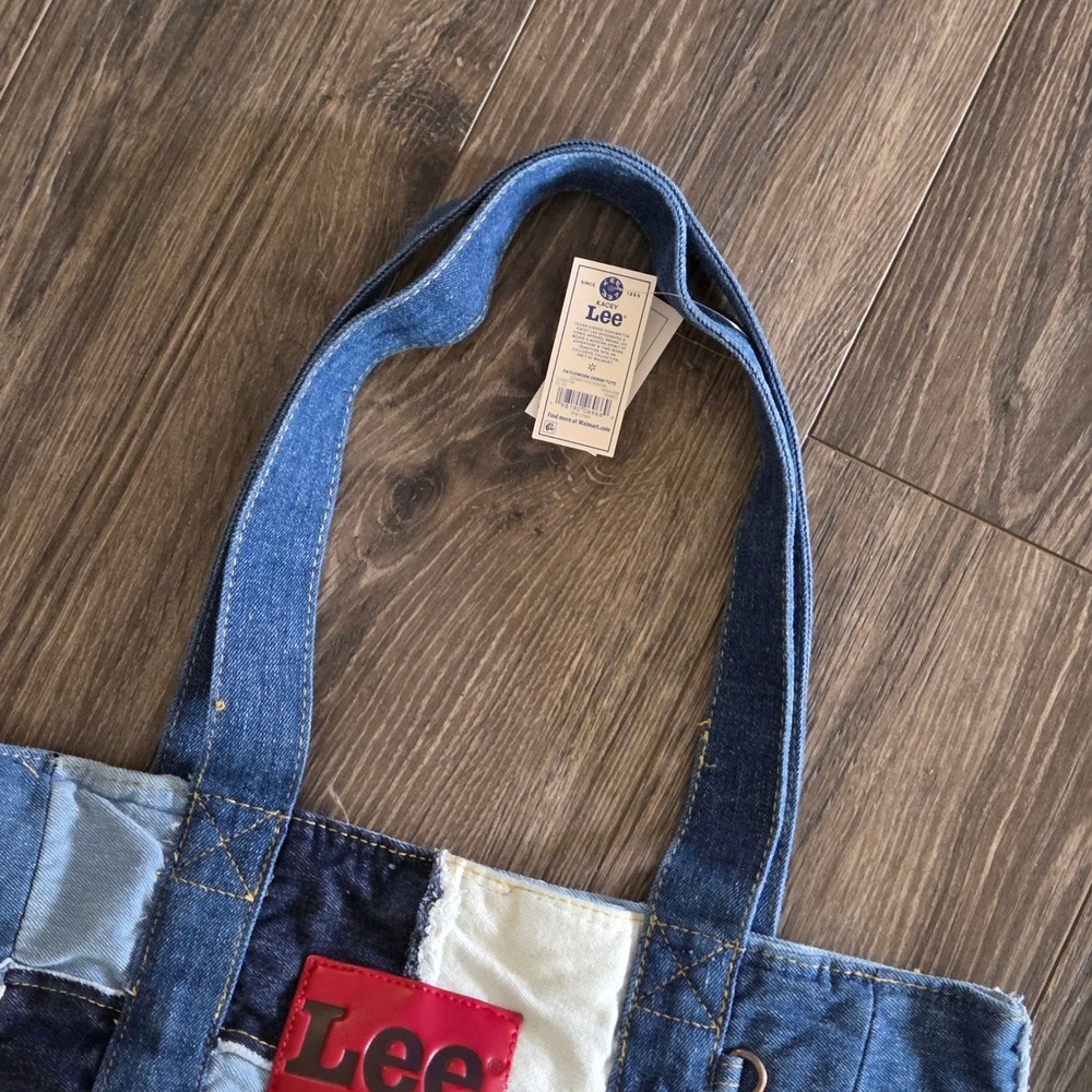 Lee x Kacey Musgraves Patchwork Tote Denim Bag Western Cowgirl Y2K Blue - Picture 4 of 10